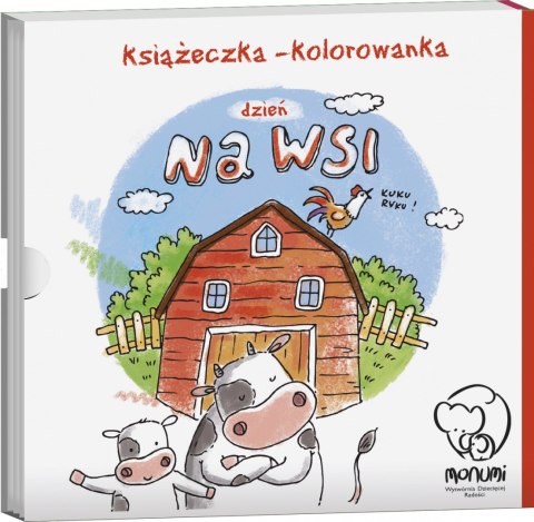 Książeczka - kolorowanka "Dzień na wsi", Monumi Książeczka - kolorowanka "Dzień na wsi", Monumi