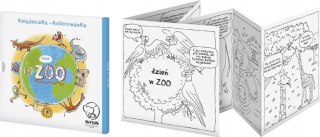 Książeczka - kolorowanka, "Dzień w ZOO", Monumi