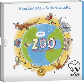 Książeczka - kolorowanka, "Dzień w ZOO", Monumi