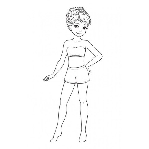 Supermodelki z naklejkami. Kolorowanka zdolnej stylistki Supermodelki z naklejkami. Kolorowanka zdolnej stylistki