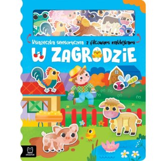 W zagrodzie. Książeczka sensoryczna z filcowymi naklejkami