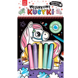 Welurkowe kucyki. Dotykaj i koloruj