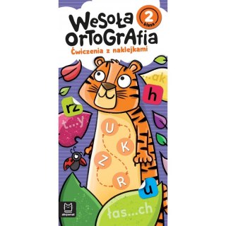 Wesoła ortografia. Ćwiczenia z naklejkami. Klasa 2
