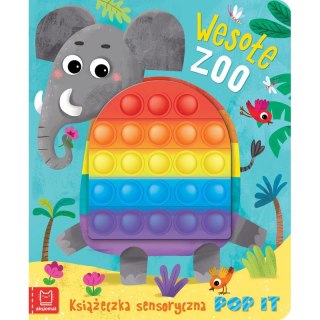 Wesołe zoo. Książeczka sensoryczna z POP IT