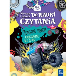 Wyrazy i zdania do nauki czytania. Monster trucki. Ciekawostki dla dzieci