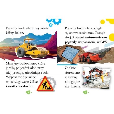 Wyrazy i zdania do nauki czytania. Pojazdy budowlane. Ciekawostki dla dzieci Wyrazy i zdania do nauki czytania. Pojazdy budowlane. Ciekawostki dla dzieci