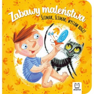 Zabawy malucha z kotkiem. Aktywizująca książeczka z naklejkami puzzlami
