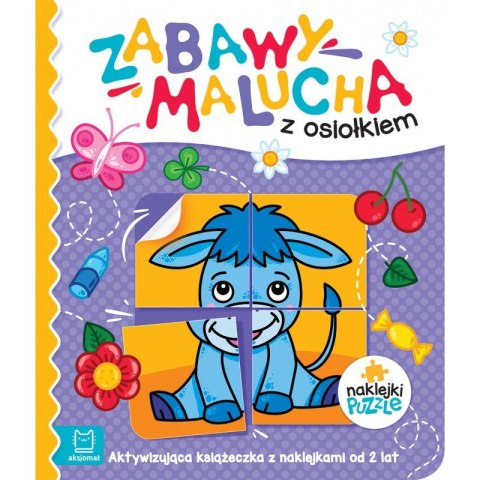 Zabawy malucha z osiołkiem. Aktywizująca książeczka z naklejkami puzzlami Zabawy malucha z osiołkiem. Aktywizująca książeczka z naklejkami puzzlami