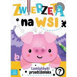 Zwierzęta na wsi. Łamigłówki przedszkolaka