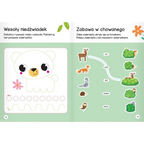 Zwierzęta w lesie. Łamigłówki przedszkolaka Zwierzęta w lesie. Łamigłówki przedszkolaka