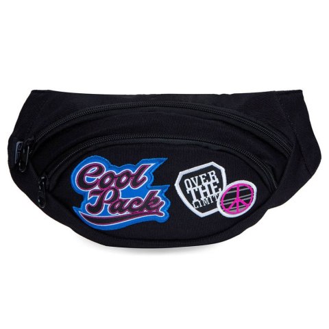COOLPACK - ALBANY - SASZETKA NERKA - BLACK G (BADGES)