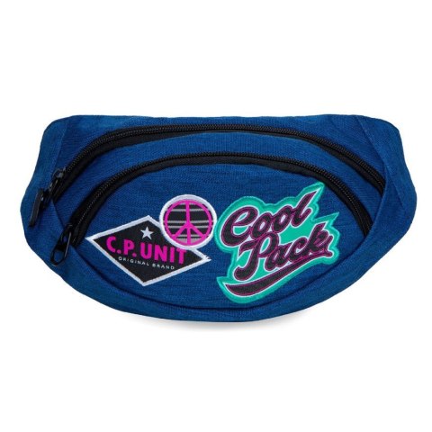 COOLPACK - ALBANY - SASZETKA NERKA - DENIM G (BADGES) COOLPACK - ALBANY - SASZETKA NERKA - DENIM G (BADGES)