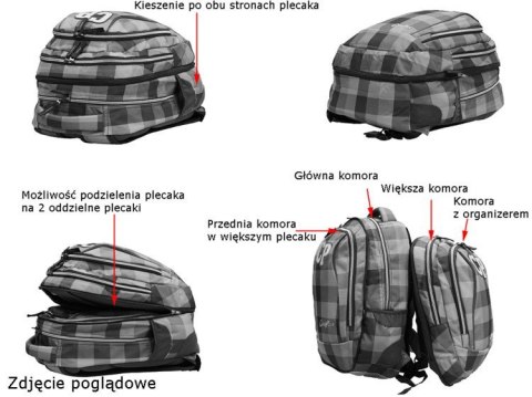 COOLPACK - COMBO - PLECAK MŁODZIEŻOWY 2 w 1 - Combo Marengo
