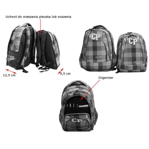 COOLPACK - COMBO - PLECAK MŁODZIEŻOWY 2 w 1 - Rubin