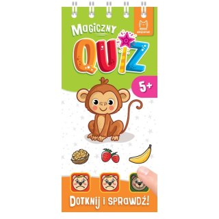 Magiczny quiz z małpką. Dotknij i sprawdź. 5+