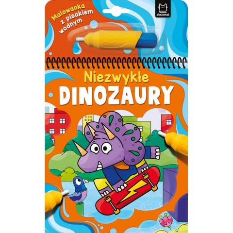 Malowanka z pisakiem wodnym. Niezwykłe dinozaury Malowanka z pisakiem wodnym. Niezwykłe dinozaury
