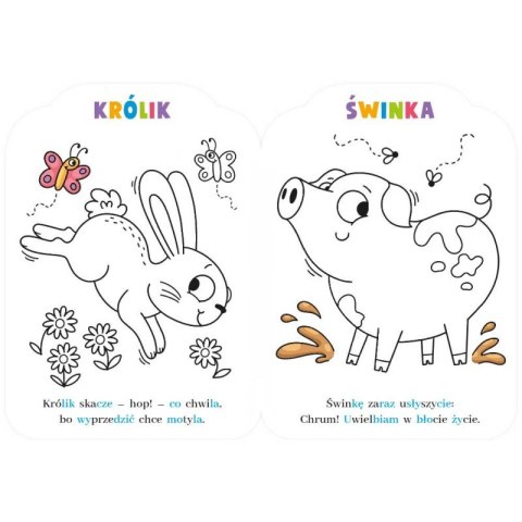 Malowanki rymowanki z pieskiem. Czytam sylabami i koloruję Malowanki rymowanki z pieskiem. Czytam sylabami i koloruję