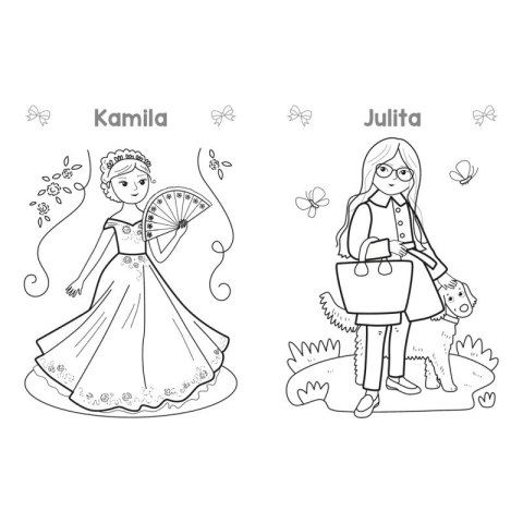 Modelki. Wesołe kolorowanki 4+