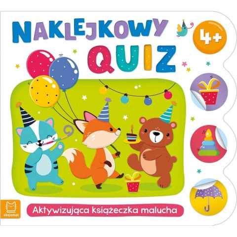 Naklejkowy quiz 4+. Aktywizująca książeczka malucha
