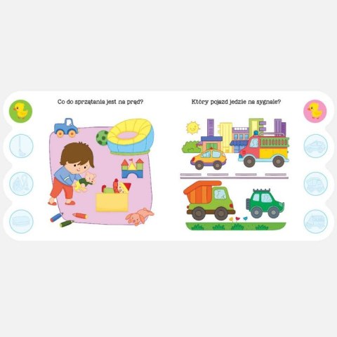 Quiz malucha z naklejkami z kaczuszką 3-4 lata Quiz malucha z naklejkami z kaczuszką 3-4 lata