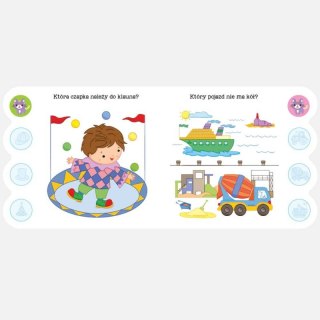 Quiz malucha z naklejkami z kotkiem 3-4 lata