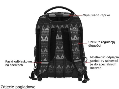 COOLPACK - SWIFT - PLECAK MŁODZIEŻOWY NA KÓŁKACH - Swift Floral dream