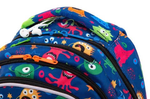 COOLPACK - JOY M - PLECAK MŁODZIEŻOWY - LED FUNNY MONSTERS