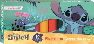 Plastelina 12 kolorów 15 g STITCH