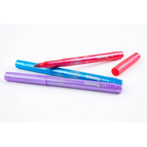 DISNEY COLORINO - FLAMASTRY METALICZNE 6 KOL - SPIDERMAN