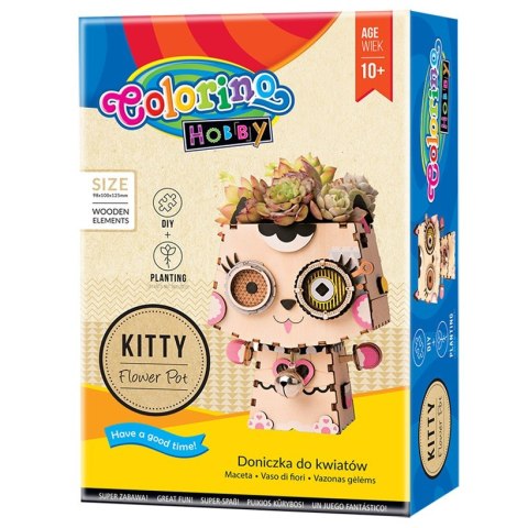 Colorino creative kids zestaw modelarski doniczka kotek Colorino creative kids zestaw modelarski doniczka kotek
