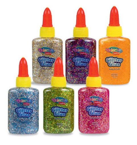 Colorino creative klej brokatowy metallic 36 ml w płynie Colorino creative klej brokatowy metallic 36 ml w płynie
