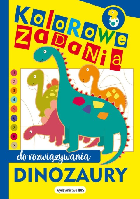 Kolorowe zadania do rozwiązywania. Dinozaury Kolorowe zadania do rozwiązywania. Dinozaury