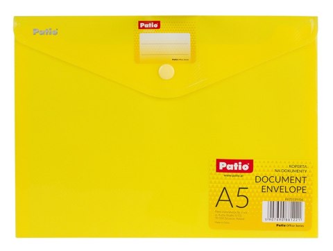 Koperta na dokumenty a5 z identyfikatorem 6 sztuk żółta Koperta na dokumenty a5 z identyfikatorem 6 sztuk żółta