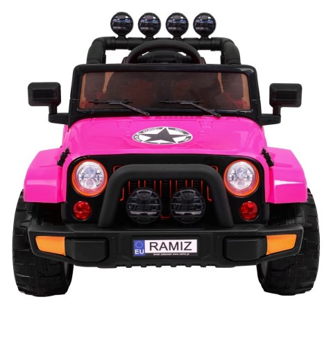 Auto Terenowe Full Time 4WD dla dzieci Różowy + Napęd 4x4 + Pilot + Audio LED + Schowek Auto Terenowe Full Time 4WD dla dzieci Różowy + Napęd 4x4 + Pilot + Audio LED + Schowek