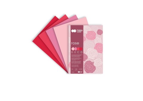 Blok Deco Rose A4, 170g, 20 ark, 4 kol. tonacja różowo-czerwona Blok Deco Rose A4, 170g, 20 ark, 4 kol. tonacja różowo-czerwona