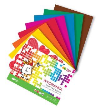 Blok Wycinanka samoprzylepna A4, 8 ark, Happy Color