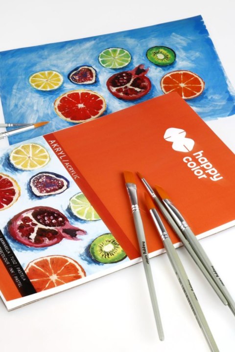 Blok do akrylu Art., A5, 10 ark, 360g, Happy Color Blok do akrylu Art., A5, 10 ark, 360g, Happy Color
