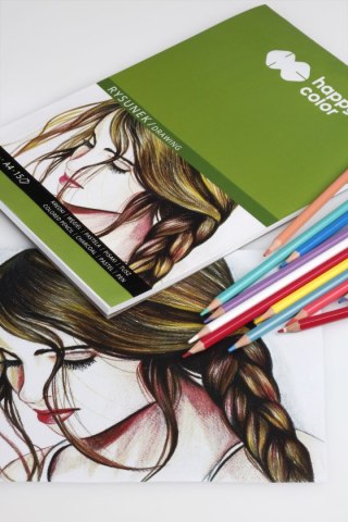 Blok do rysunku  ART, 300g, A4, 15 ark, Happy Color