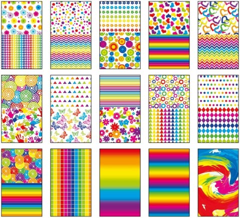Blok z motywami COLORS, 80g/m2, A4, 15 ark, 27 motyw, Happy Color Blok z motywami COLORS, 80g/m2, A4, 15 ark, 27 motyw, Happy Color