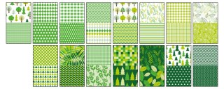 Blok z motywami GREEN, 80g/m2, A4, 15 ark, 30 motyw, Happy Color