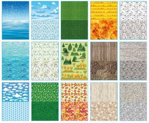 Blok z motywami NATURA, 80g/m2, A4, 15 ark, 30 motyw, Happy Color Blok z motywami NATURA, 80g/m2, A4, 15 ark, 30 motyw, Happy Color