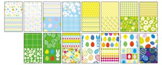 Blok z motywami SPRING, 80g/m2, A4, 15 ark, 30 motyw, Happy Color