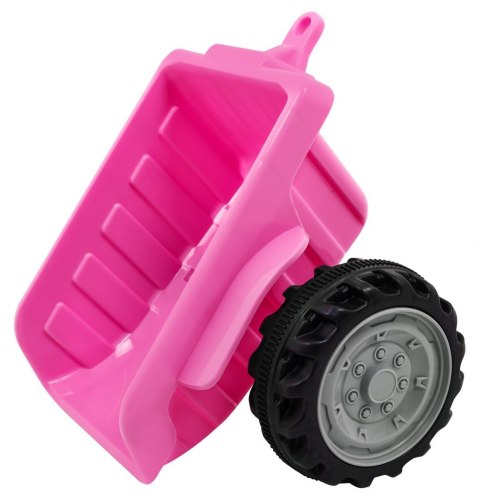 Traktor z Przyczepą Różowy