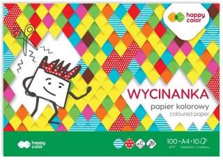 Blok Wycinanka, A4, 10 ark, 100 g, Happy Color