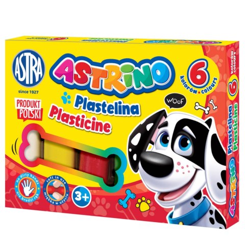 Plastelina Astrino 6 kolorów Plastelina Astrino 6 kolorów