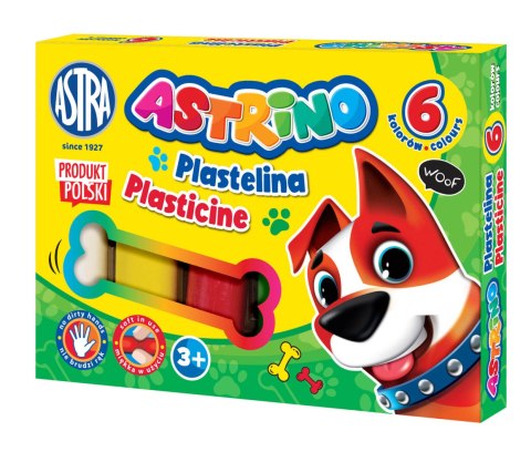 Plastelina Astrino 6 kolorów Plastelina Astrino 6 kolorów