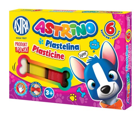 Plastelina Astrino 6 kolorów Plastelina Astrino 6 kolorów