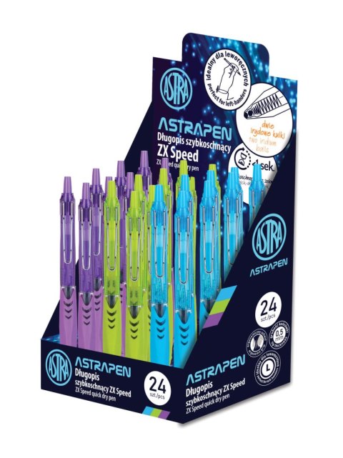 Długopis szybkoschnący z uchwytem 0,5mm ASTRAPEN ZX Speed - 1 szt Długopis szybkoschnący z uchwytem 0,5mm ASTRAPEN ZX Speed - 1 szt