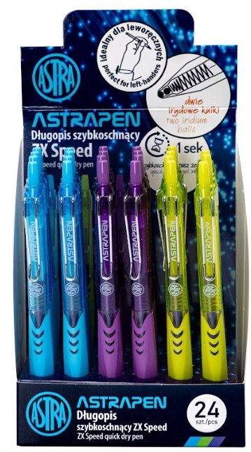 Długopis szybkoschnący z uchwytem 0,5mm ASTRAPEN ZX Speed - 1 szt Długopis szybkoschnący z uchwytem 0,5mm ASTRAPEN ZX Speed - 1 szt