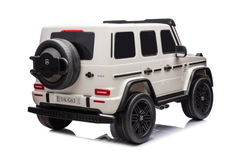 Pojazd Mercedes Benz G63 AMG XXL STRONG Biały Pojazd Mercedes Benz G63 AMG XXL STRONG Biały